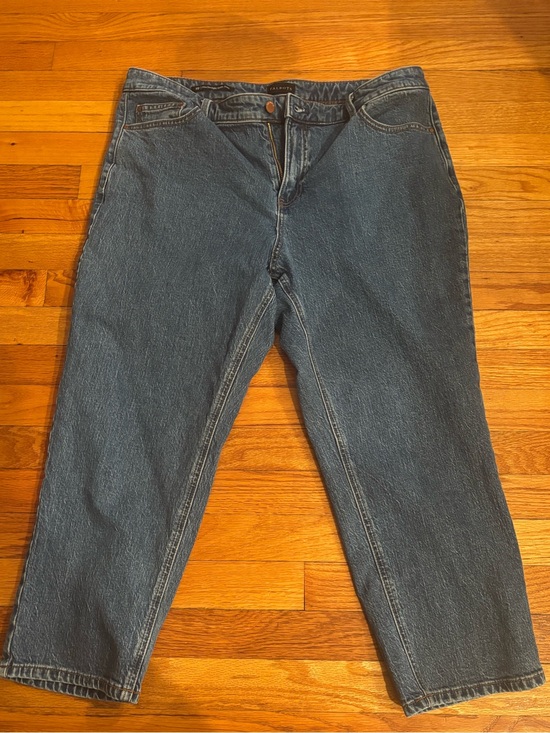 Talbots Denim - Talbots Slim Straight Crop Ankle Jeans Women’s 16P Petite Medium Wash